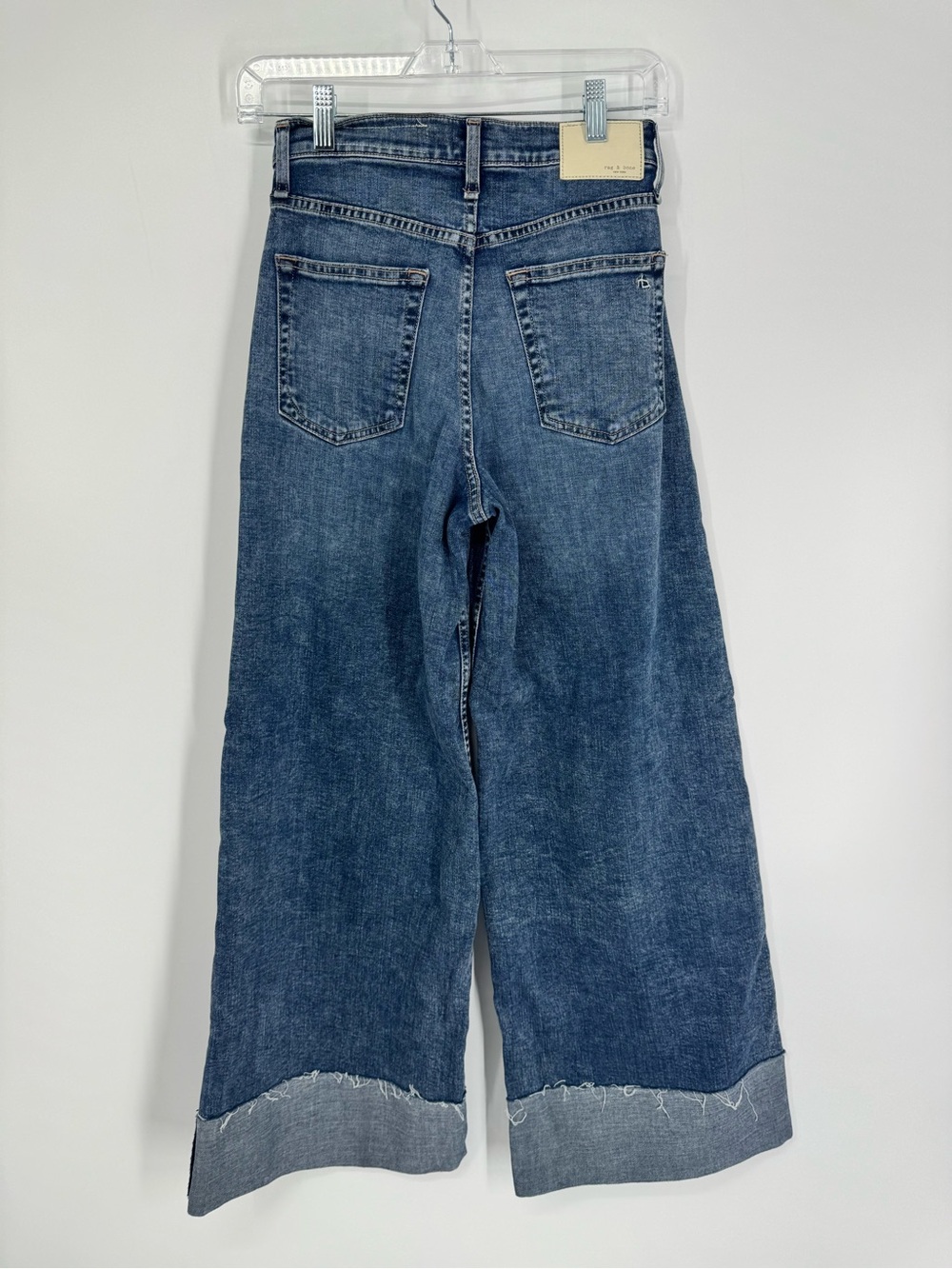 Rag & Bone Sofie High-Rise Ankle Ultra Wide Jeans - Size 24 - Picture 8 of 15